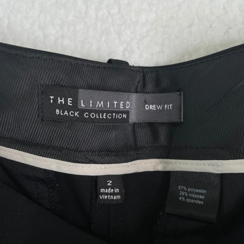 The Limited Black Collection Drew Fit Straight Leg Dress Pants Womens 2 Black - Picture 10 of 10